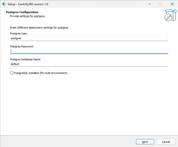 Installer - Postgres
