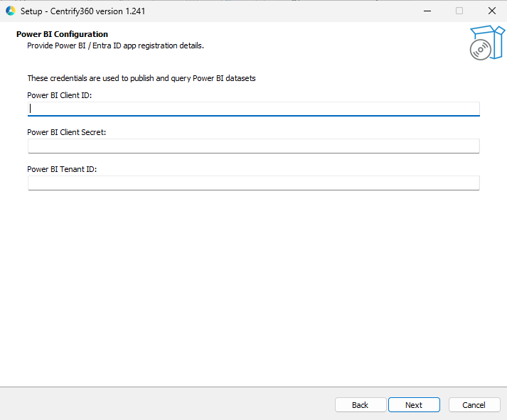 Installer Power BI Configuration