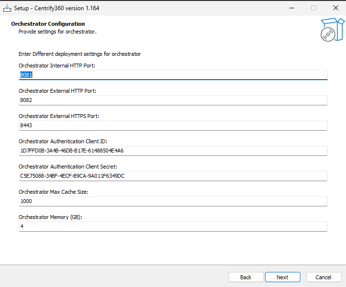 Installer - Orchestrator